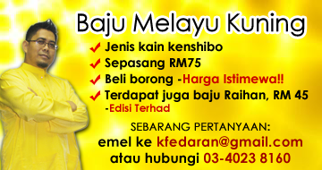 baju melayu kuning