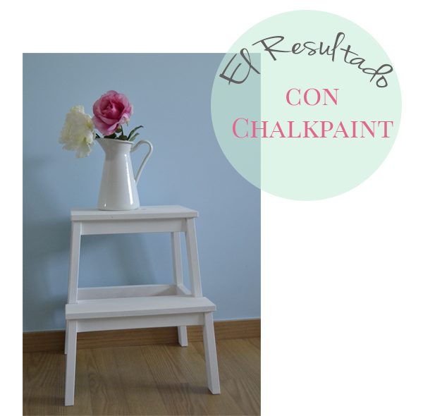 Un taburete de ikea pintado con chalk paint. como te quedas? Banqueta decoración Ikea
