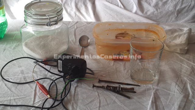 Cómo conseguir óxido de Hierro, electrólisis, experimentos caseros