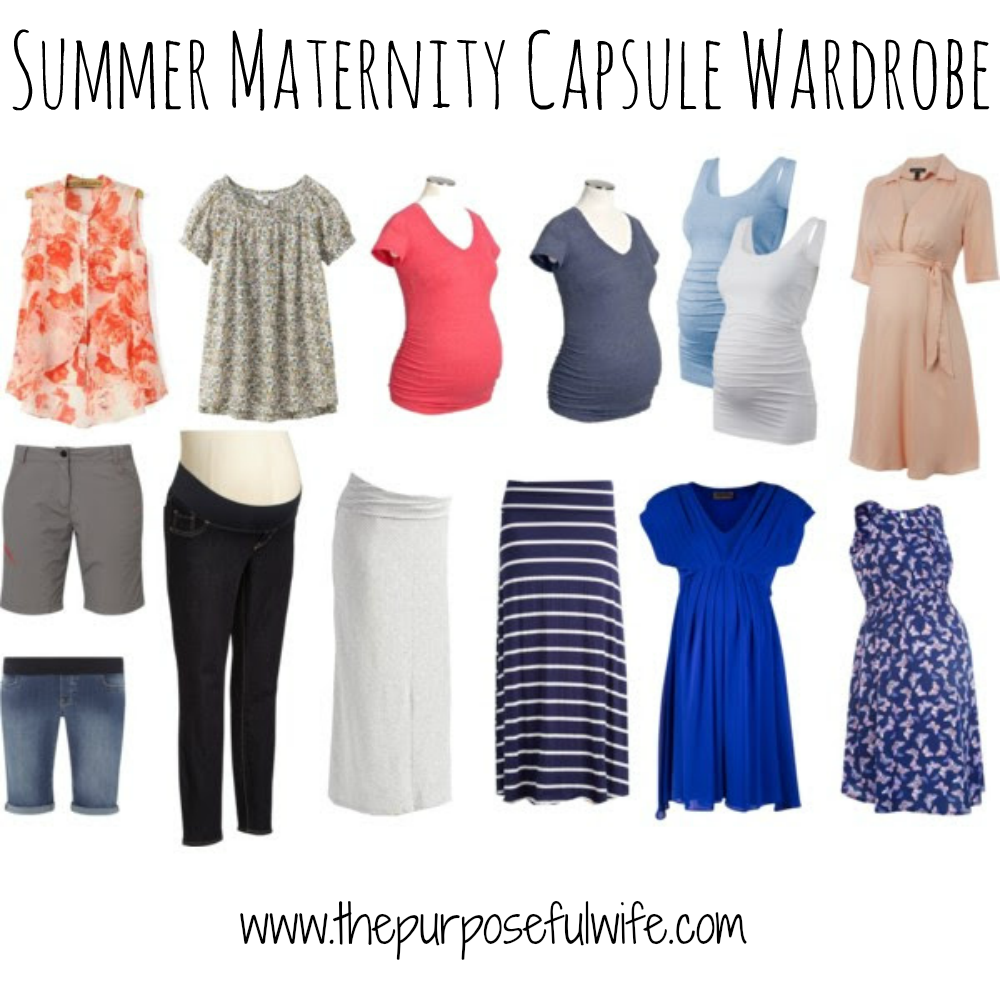 The Purposeful Wife: A Capsule Maternity Wardrobe {Summer Edition}