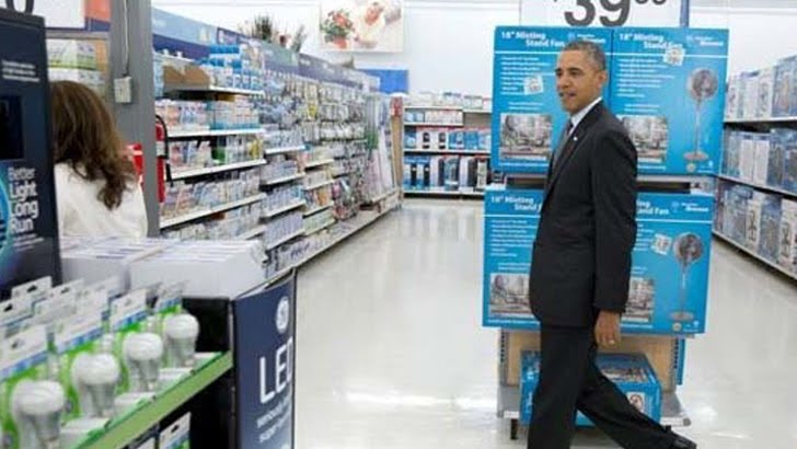And speaking of Obama, even he shops at Walmart ~