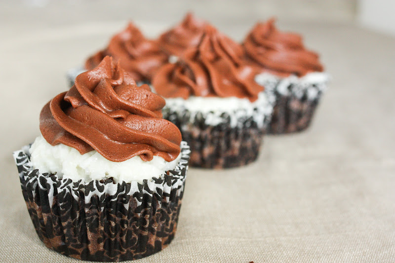 Joie Patisserie Coconut Topped Buttermilk Brownies with Chocolate