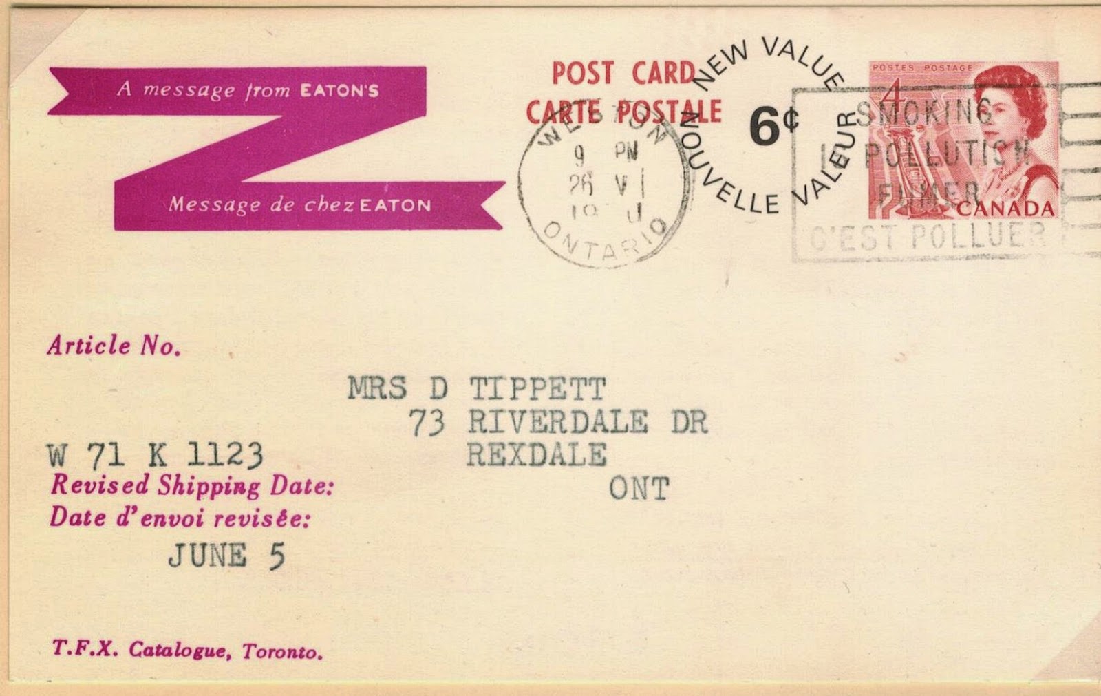 Postal History Corner Centennial Period Domestic Post Card Rates