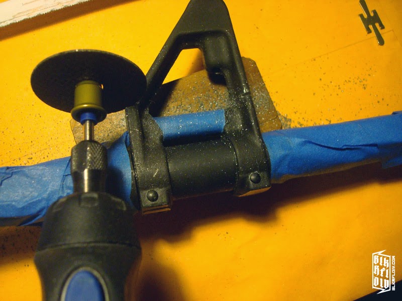 BLK RFL DIV A2 Front Sight Modification to a Low Profile Gas Block