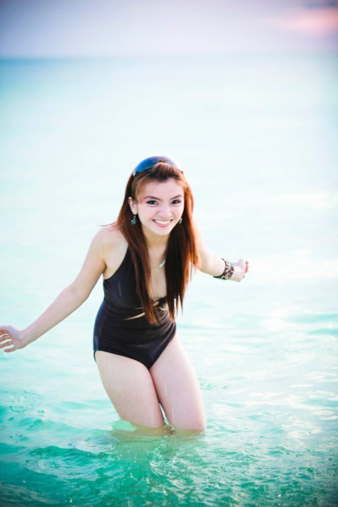 sexy asian in swimsuit