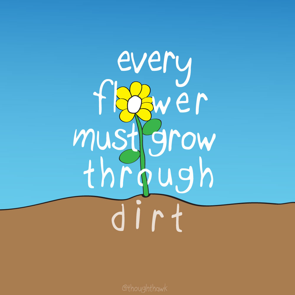 ThoughtHawk Designed to Lift Grow Through Dirt