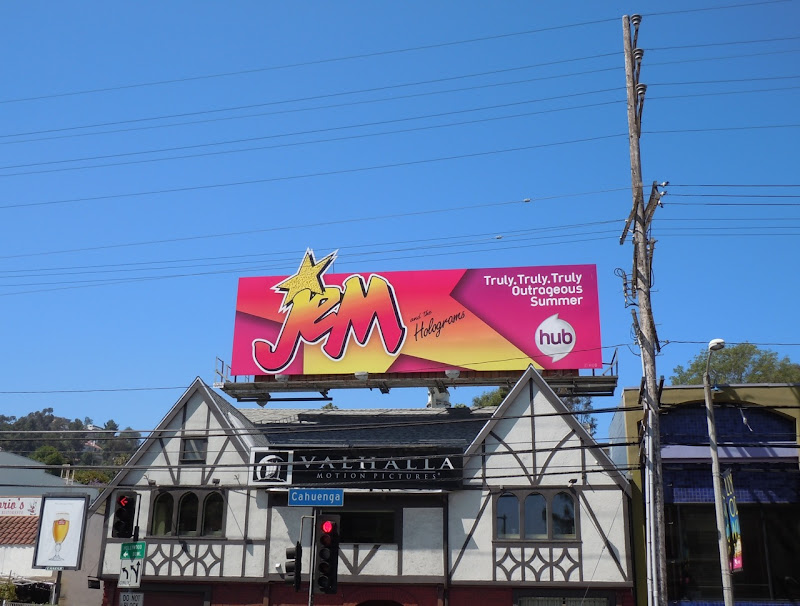 Jem and the Holograms cartoon billboard
