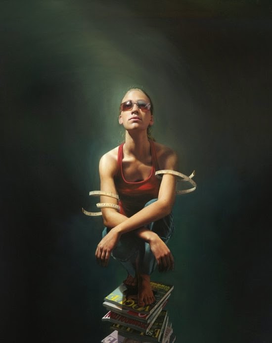 As pinturas hiper-realistas com estilo clássico e temas modernos de Mitch Griffiths Mitch Griffiths pinturas hiper-realistas estilos clássicos com temas modernos crítica social