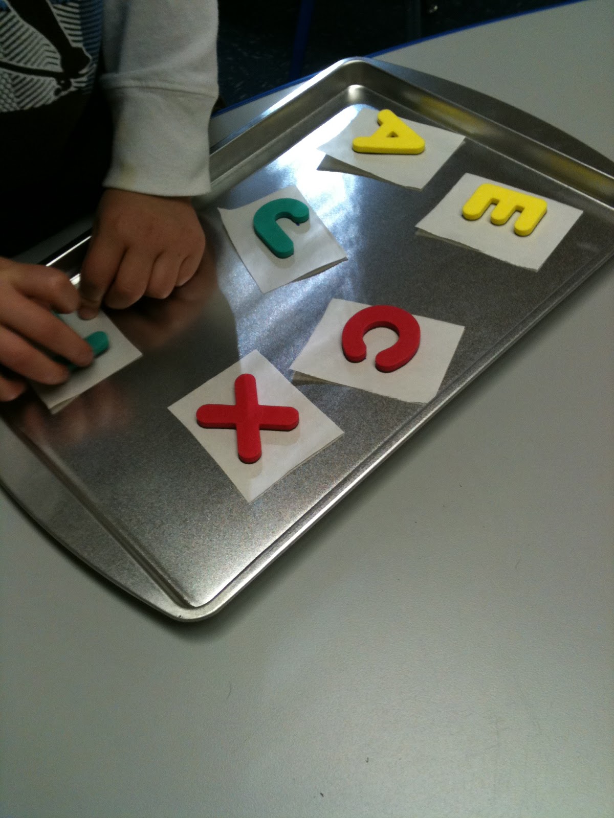More Than ABC's and 123's Trays Letter matching