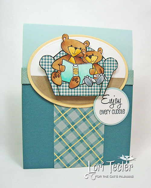 Enjoy Every Cuddle card-designed by Lori Tecler/Inking Aloud-stamps from The Cat's Pajamas