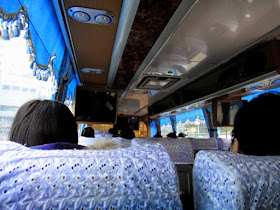 Inside E-go Bus to Cingjing Farm