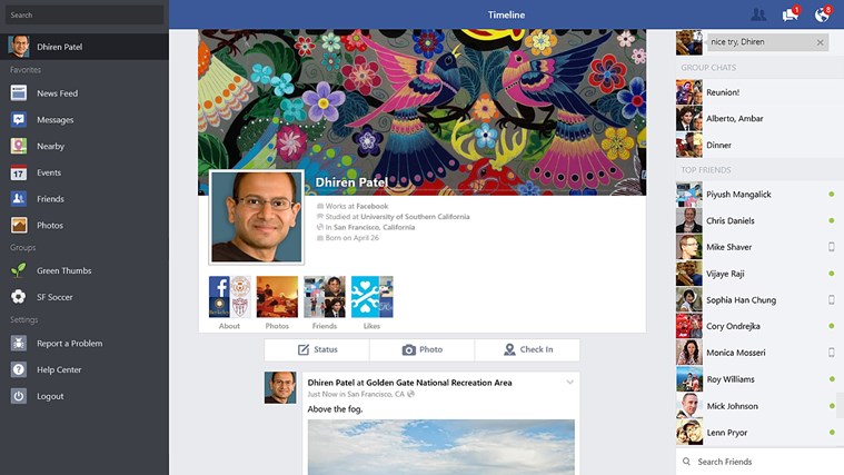 Facebook for Windows - Aplikasi Metro Facebook yang Lebih Mudah dan Simpel Facebook for Windows - Aplikasi Metro Facebook yang Lebih Mudah dan Simpel