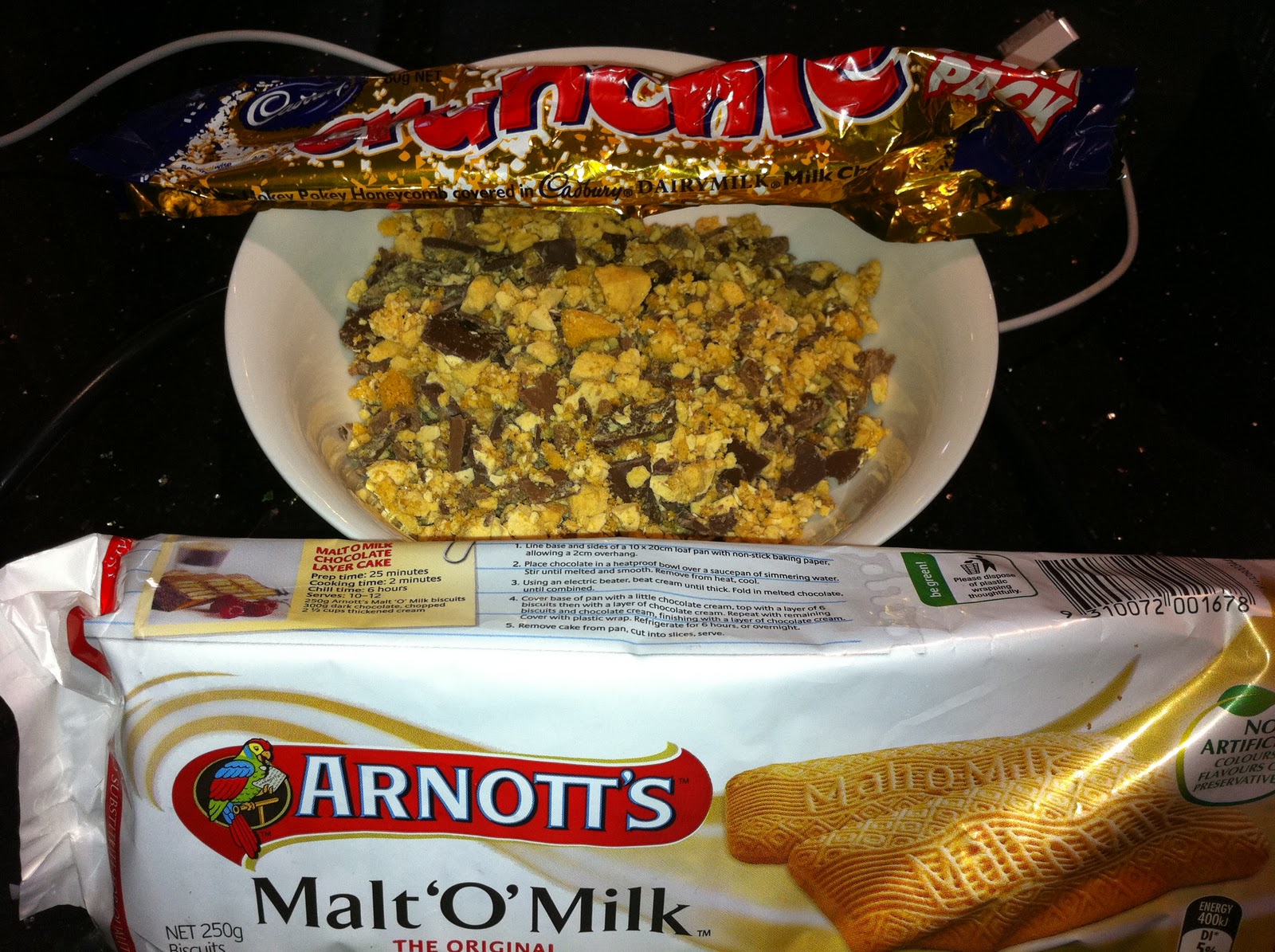 Miss Thermomixalot Crunchie Icecream Slice