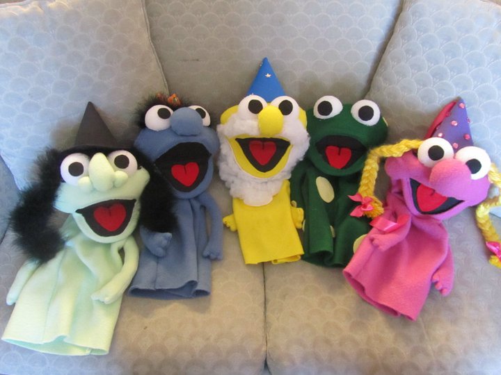 sesame street sock puppets