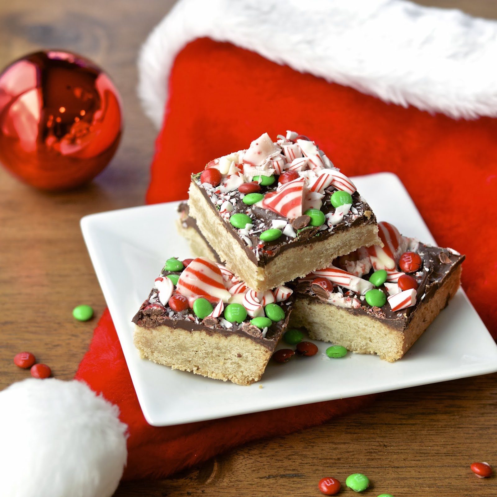 Shortbread Chocolate Mint Candy Bars Virtually Homemade Shortbread