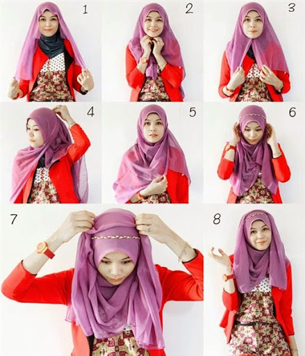 kreasi jilbab segi empat desain simple, elegan modis dan modern terbaru 2017/2018 kreasi jilbab segi empat desain simple, elegan modis dan modern terbaru 2017/2018