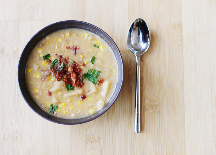 dairyfree corn chowder Sweet Anna's