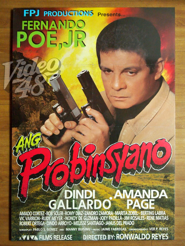 FPJ ORIGINAL THEATRICAL MOVIE POSTERS # 11: "ANG PROBINSYANO" (1996)