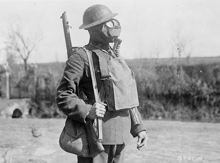 Peterborough during the First World War 1914 1918. First Gas Attack