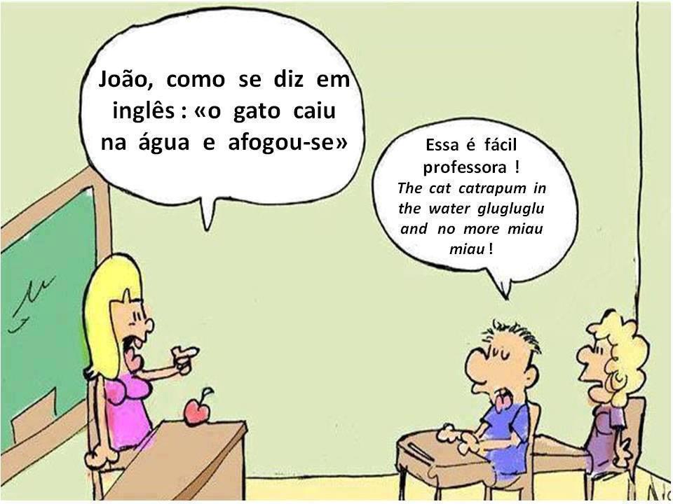 Piadas Loucas e engraçadas Joasinho na aula de ingles