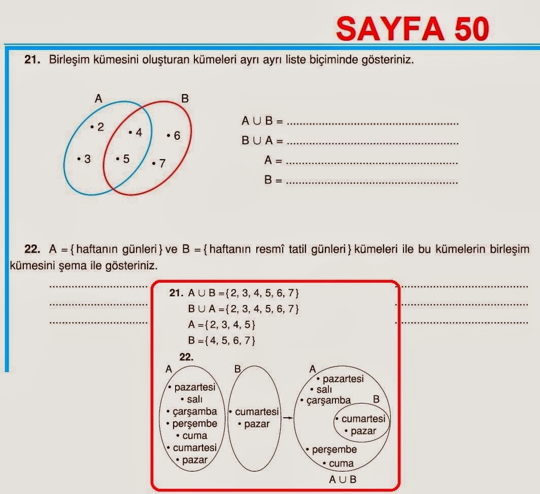 6.Sınıf Matematik Çalışma Kitabı Sayfa 50 Cevabı (Dörtel Yayınları