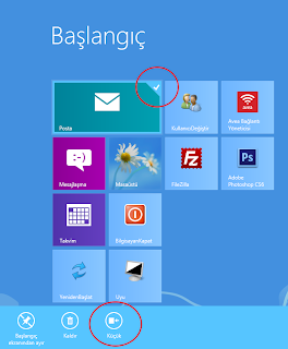 Windows 8 başlangıç ekranındaki simgelerin boyutunu küçülmek/büyütmek için? Windows 8 başlangıç ekranındaki simgelerin boyutunu küçülmek/büyütmek için?