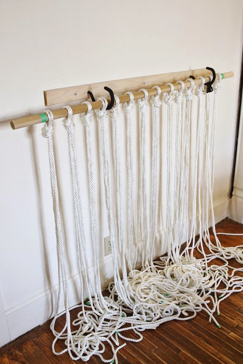 Home & garden: diy : faire soi même un rideau en macramé