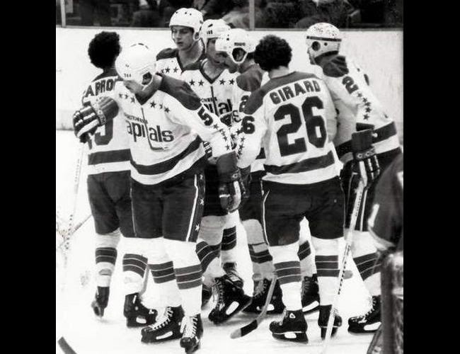  All Caps: Victory! (L-R) Charron, Green, Picard, Walter, Sirois, Girard and Lynch