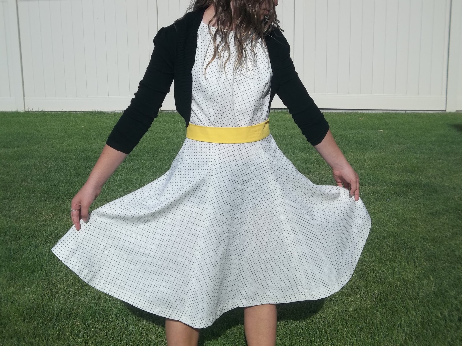 One of a Kind Gray polkadot dress!!