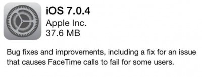 Masih Banyak Bug, Apple Akhirnya Rilis Update iOS 7.0.4 Masih Banyak Bug, Apple Akhirnya Rilis Update iOS 7.0.4