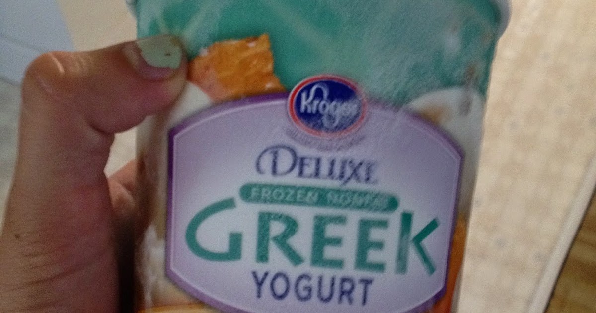 Kroger Deluxe Frozen Non Fat Greek Yogurt Honey Vanilla