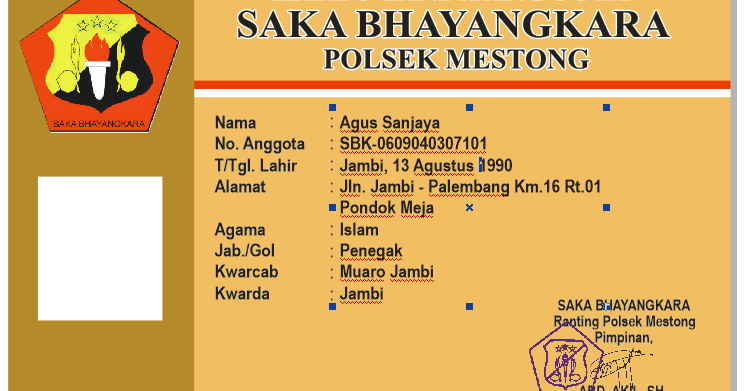 Apakah Arti Kartu Tanda Anggota (KTA) Saka Bhayangkara Mestong Saka