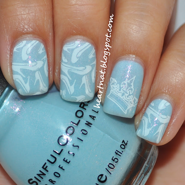 heartnat cinderella inspired nails