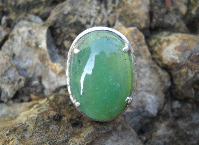 Lapak Batu Antik ( LBA ): AK119- Batu Hijau Cincau Palu - Sulawesi_SOLD