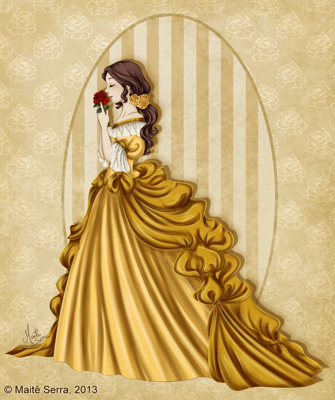 Rococo Belle / Full Fantasy Pin / Fan Made / Disney / Princess / Beauty