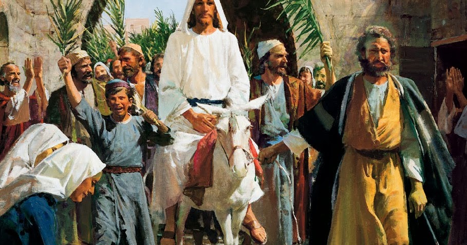Fondo de Pantalla Semana santa jesus en el burro | Fondos de Pantalla HD