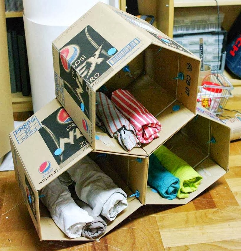 How to Make a Cardboard Storage Unit ItchyWorks