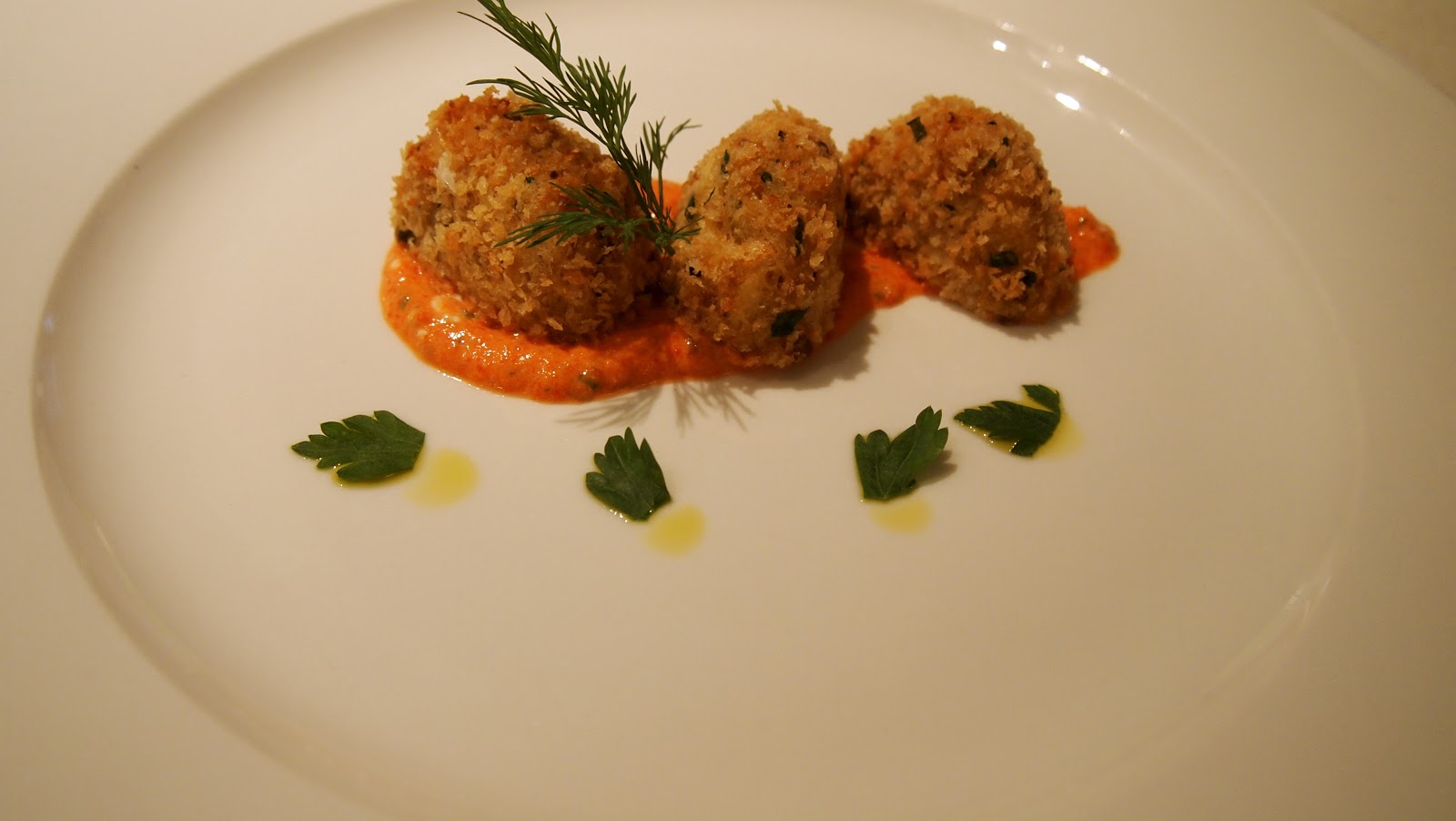 EpiCurious Generations: Crab Cakes with Roasted Red Pepper Chipotle Sauce