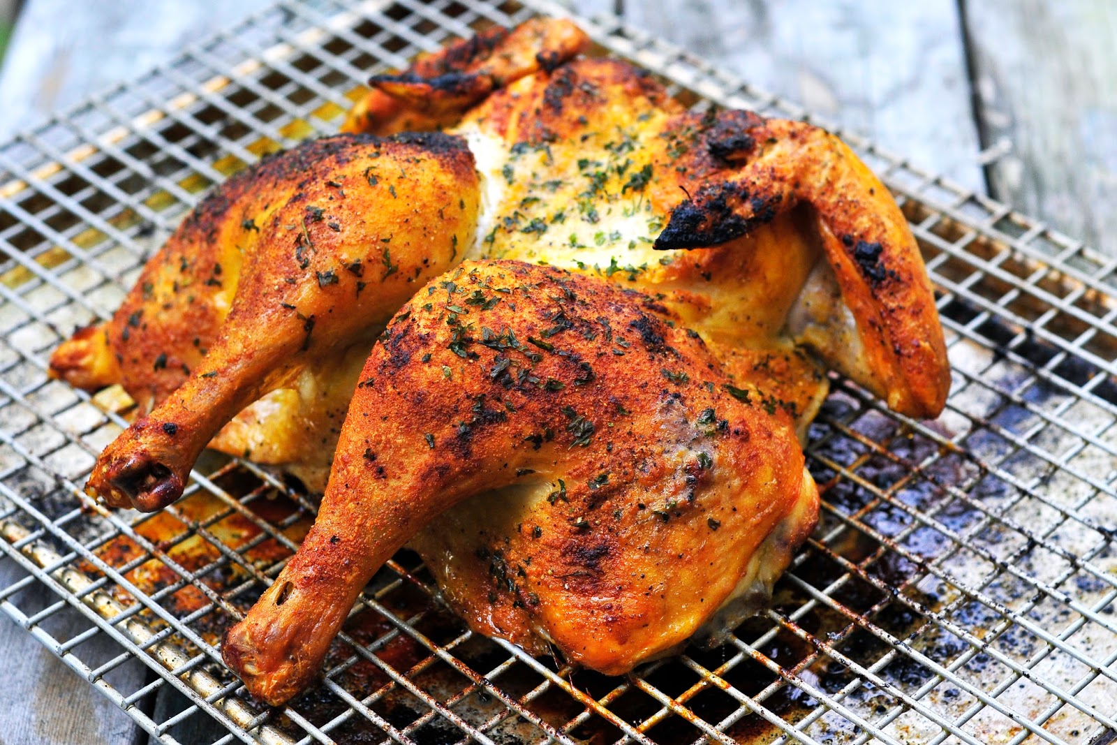 Simply Gourmet Spatchcock Chicken with Herbs