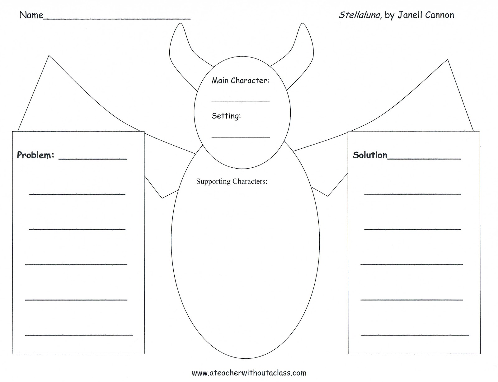 worksheet Stellaluna Worksheets a teacher without class bats story map for stellaluna