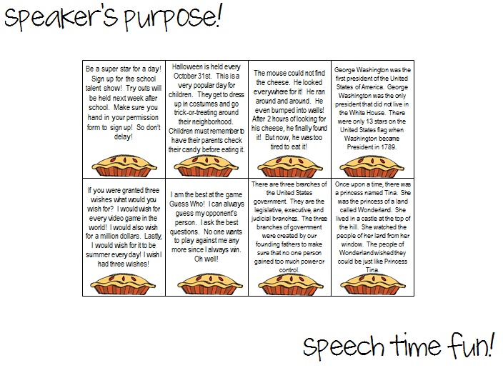 Speaker’s Purpose!