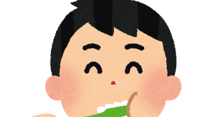 無料イラスト かわいいフリー素材集 歯を磨いている男性のイラスト