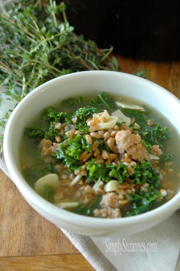 farro & kale stew