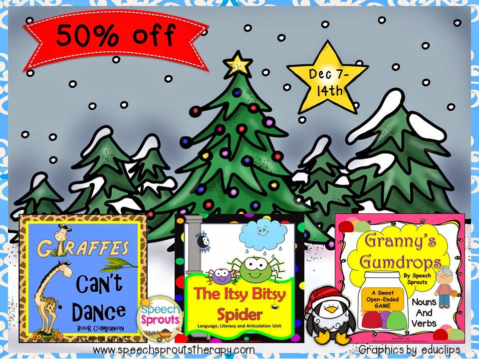 Speech Sprouts My Favorite Things Holiday Bloghop!