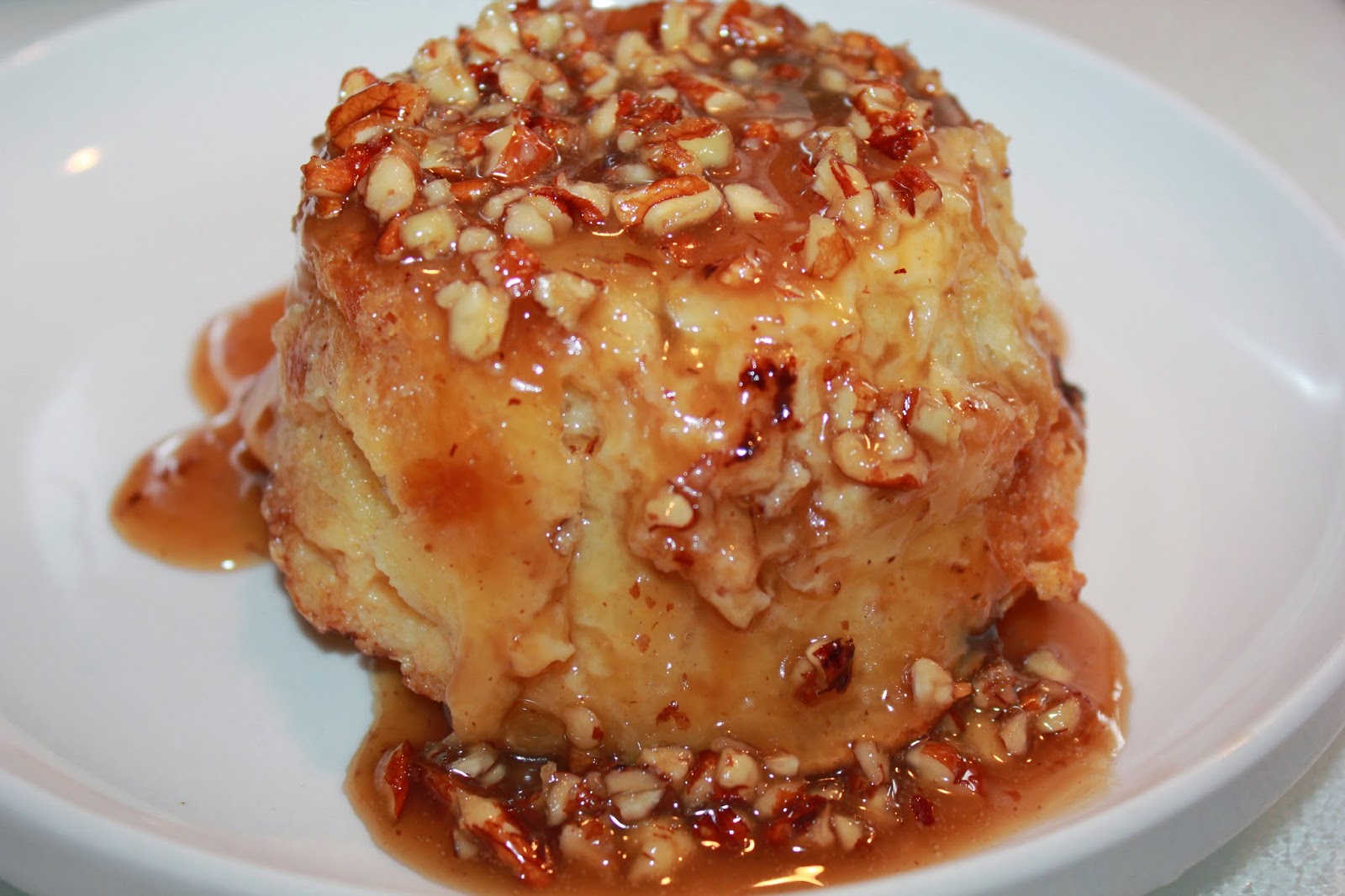 Sisters Luv 2 Cook Chocolate Croissant Bread Pudding with Pecan Toffee