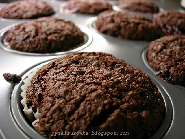 Muffinki bardzo czekoladowe