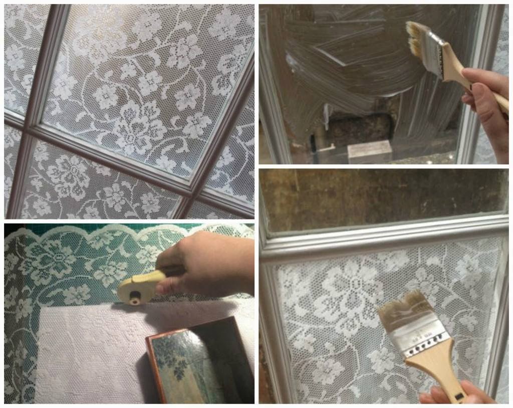 DIY Lace Window Treatment With Cornflour Creative Ideas