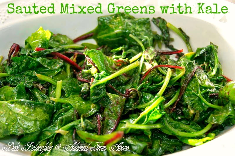 Adorned From Above Sauteed Mixed Greens with Kale