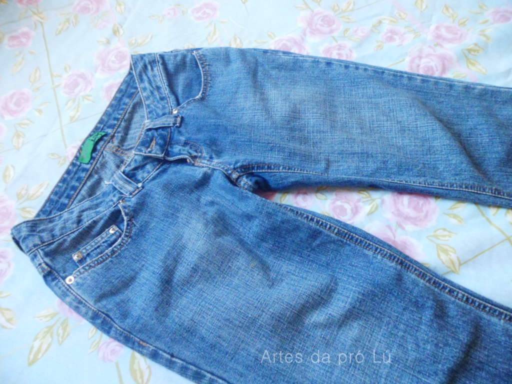 calça jeans velha