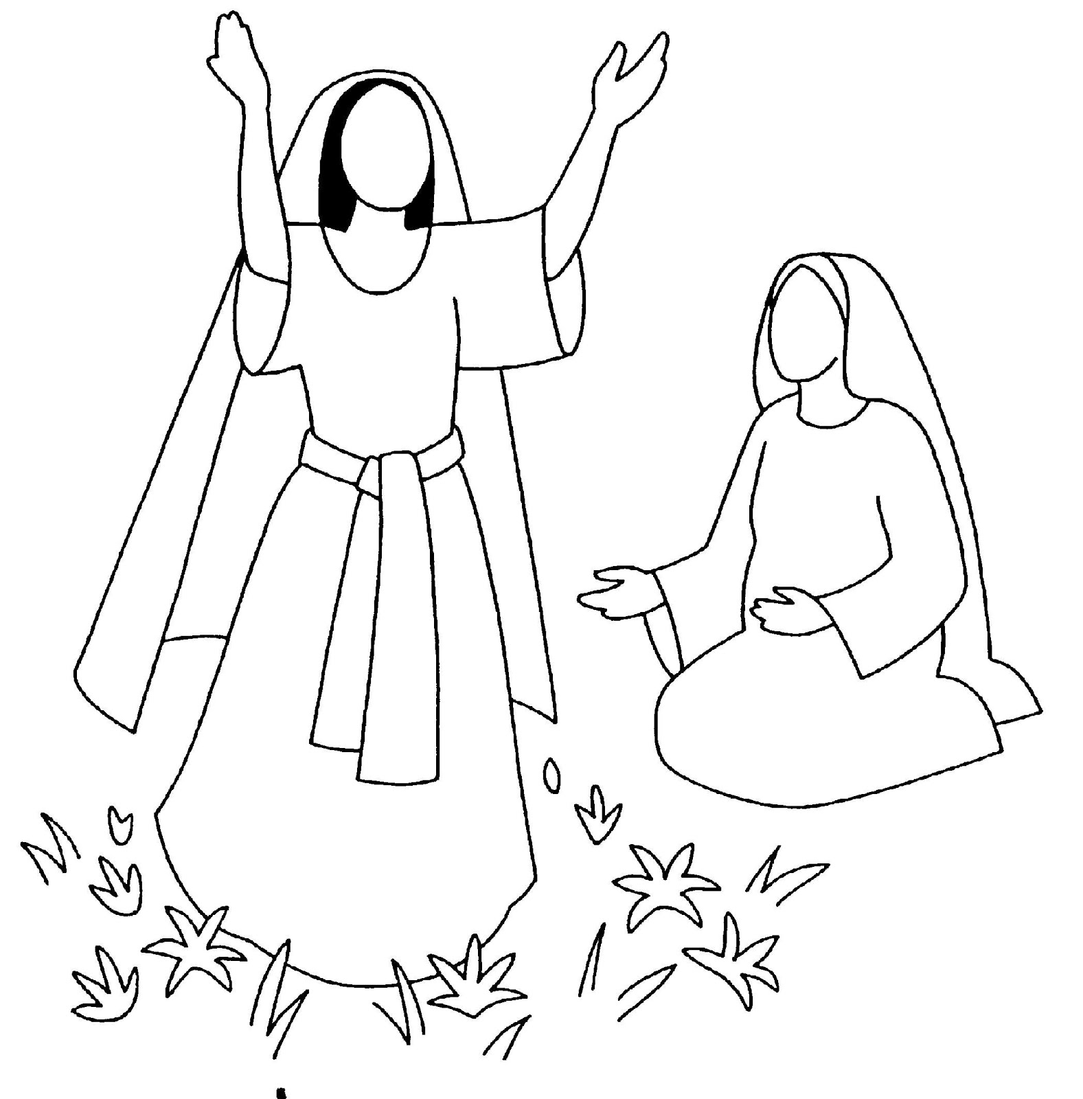 Caté, BD, diaporamas La Visitation (Marie et Elizabeth) KT42